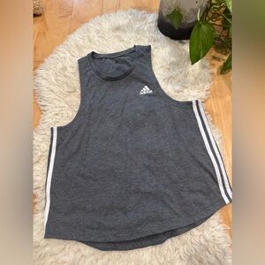 ADIDAS primegreen aeroready tank top muscle tee size large grey